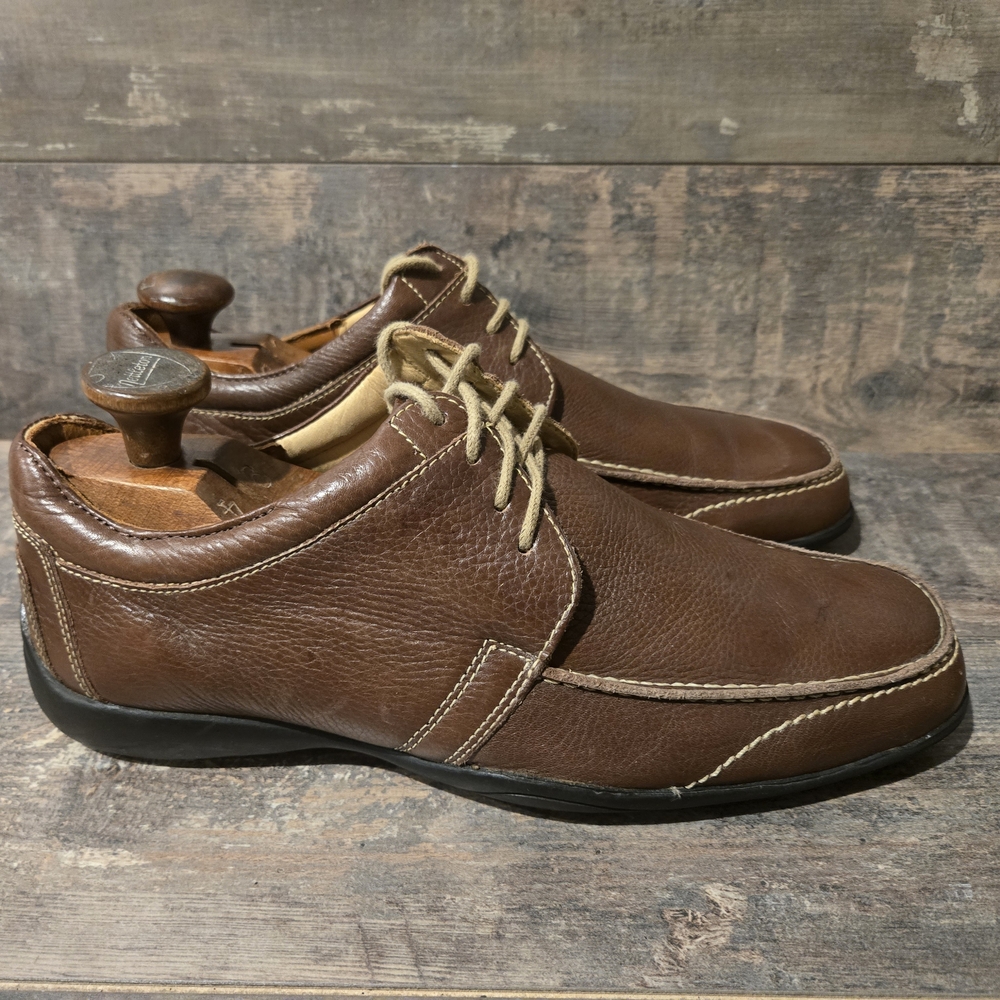 Sandro Moscoloni Brown Leather Lace Up Comfort & Soft Gel Men ● 9 D